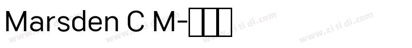 Marsden C M字体转换